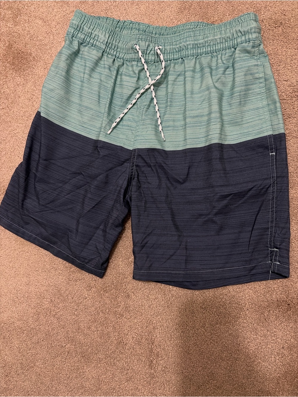Goodfellow & Co Two-Tone Teal and Navy Swim Trunks